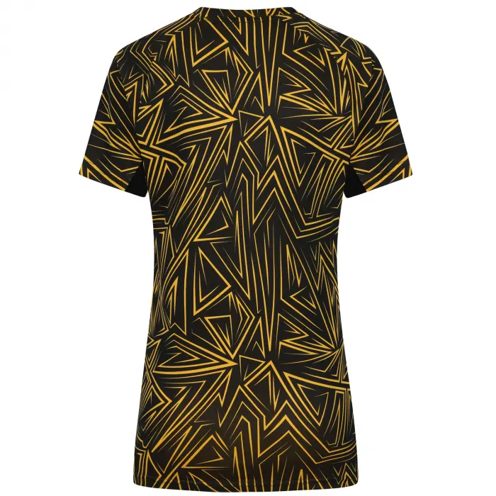 Wolverhampton Wanderers Kits Shop | 2025-26 Home Pre Match T-Shirt – Black – Womens Wolves Jerseys and Gear